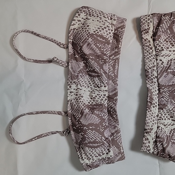 Matte collection snakeskin print high waist bikini - Picture 2 of 8